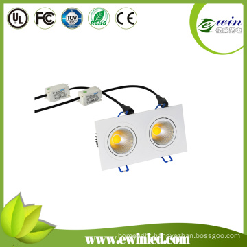 2X6watt Square LED Downlight with CE RoHS